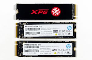 两款1TB NVMe硬盘对比：XPG SX8200 Pro与HP EX950，同NAND同控制器。 (https://www.qianyan.tech/) 头条 第1张