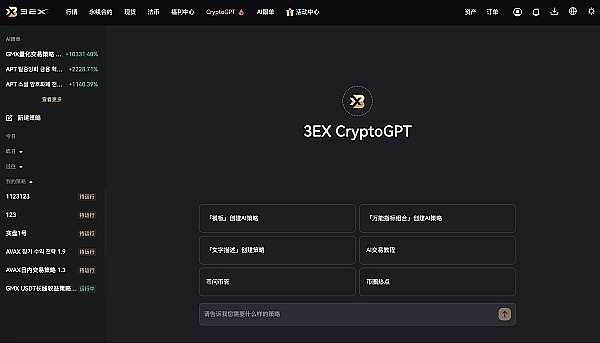 详解3EX CryptoGPT策略构建的规范：打造属于自己的量化交易  (https://www.qianyan.tech/) 区块链 第1张