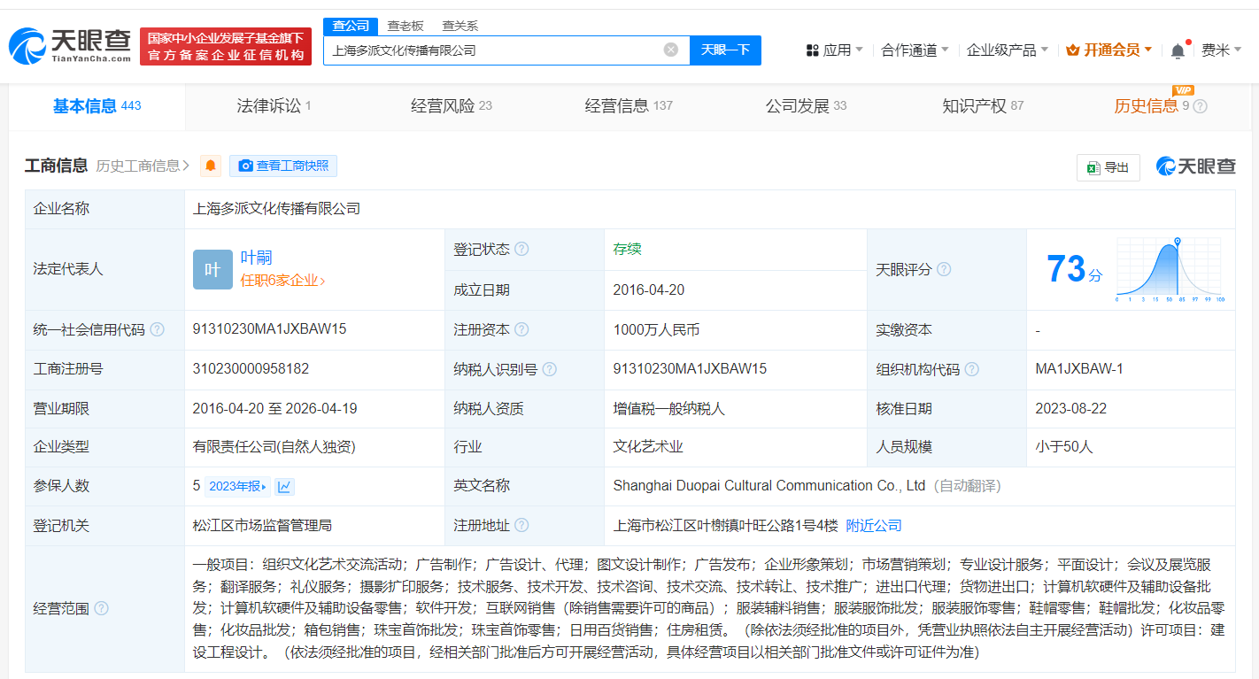 时尚博主gogoboi公司偷税被罚130万 gogoboi名下公司偷税被罚130万 (https://www.qianyan.tech/) 互联网 第2张