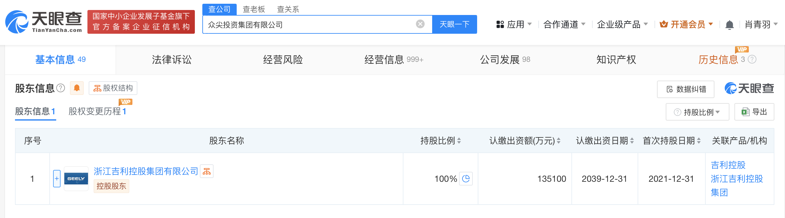 吉利旗下众尖投资集团增资至13.5亿 (https://www.qianyan.tech/) 互联网 第3张