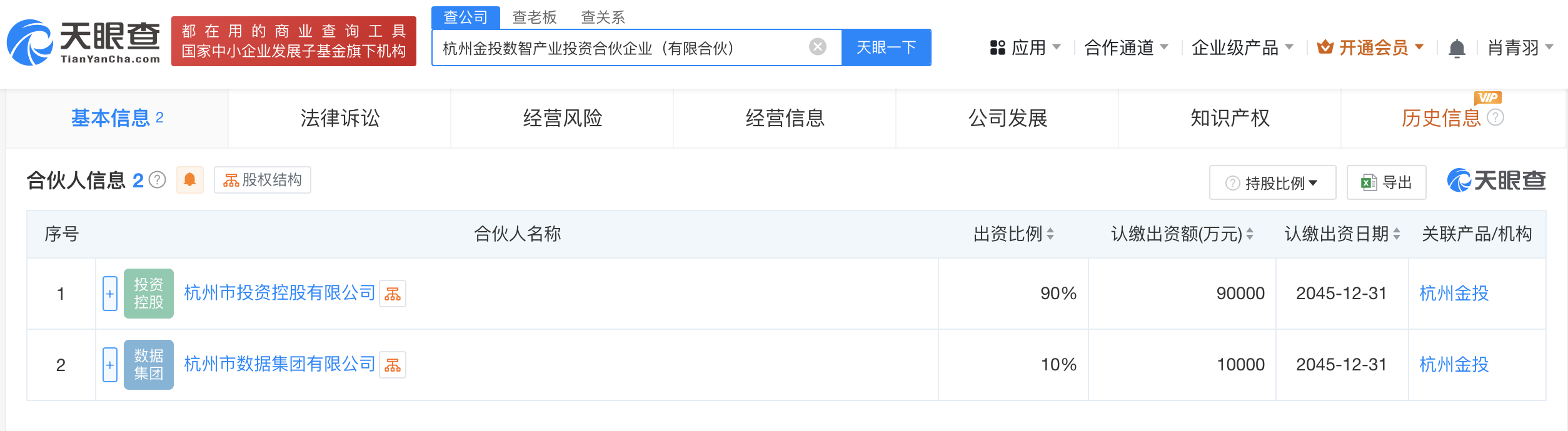 杭州金投集团成立数智产业投资合伙企业 出资额10亿 (https://www.qianyan.tech/) 互联网 第2张