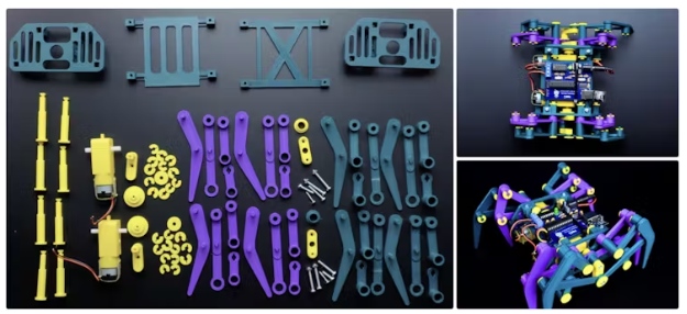 由3D打印的基于Arduino的Theo Jansen风格章鱼机器人 (https://www.qianyan.tech/) 头条 第2张