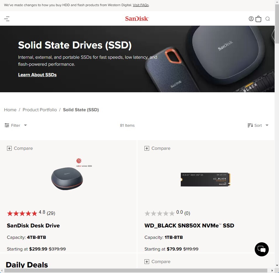 西部数据将所有闪存产品整合到闪迪（SanDisk）品牌官网下 - 硬件 - Western Digital 西部数据  (https://www.qianyan.tech/) 头条 第2张