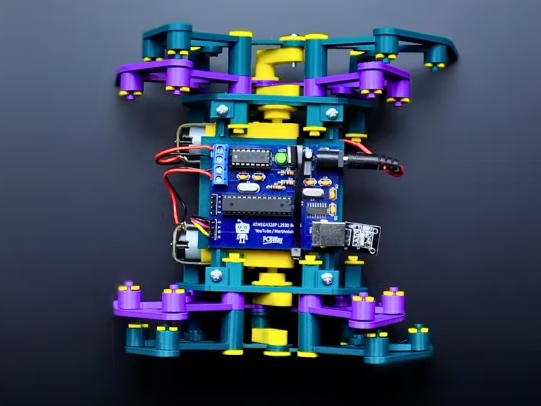 由3D打印的基于Arduino的Theo Jansen风格章鱼机器人 (https://www.qianyan.tech/) 头条 第1张