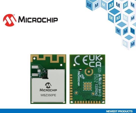 贸泽开售Microchip WBZ350射频就绪多协议MCU模块 简化无线应用开发并加快上市速度 (https://www.qianyan.tech/) 头条 第1张