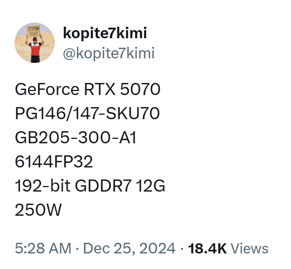 NVIDIA GeForce RTX 5070 和 RTX 5070 Ti 最终规格似乎已经确认 - nVIDIA  (https://www.qianyan.tech/) 头条 第2张