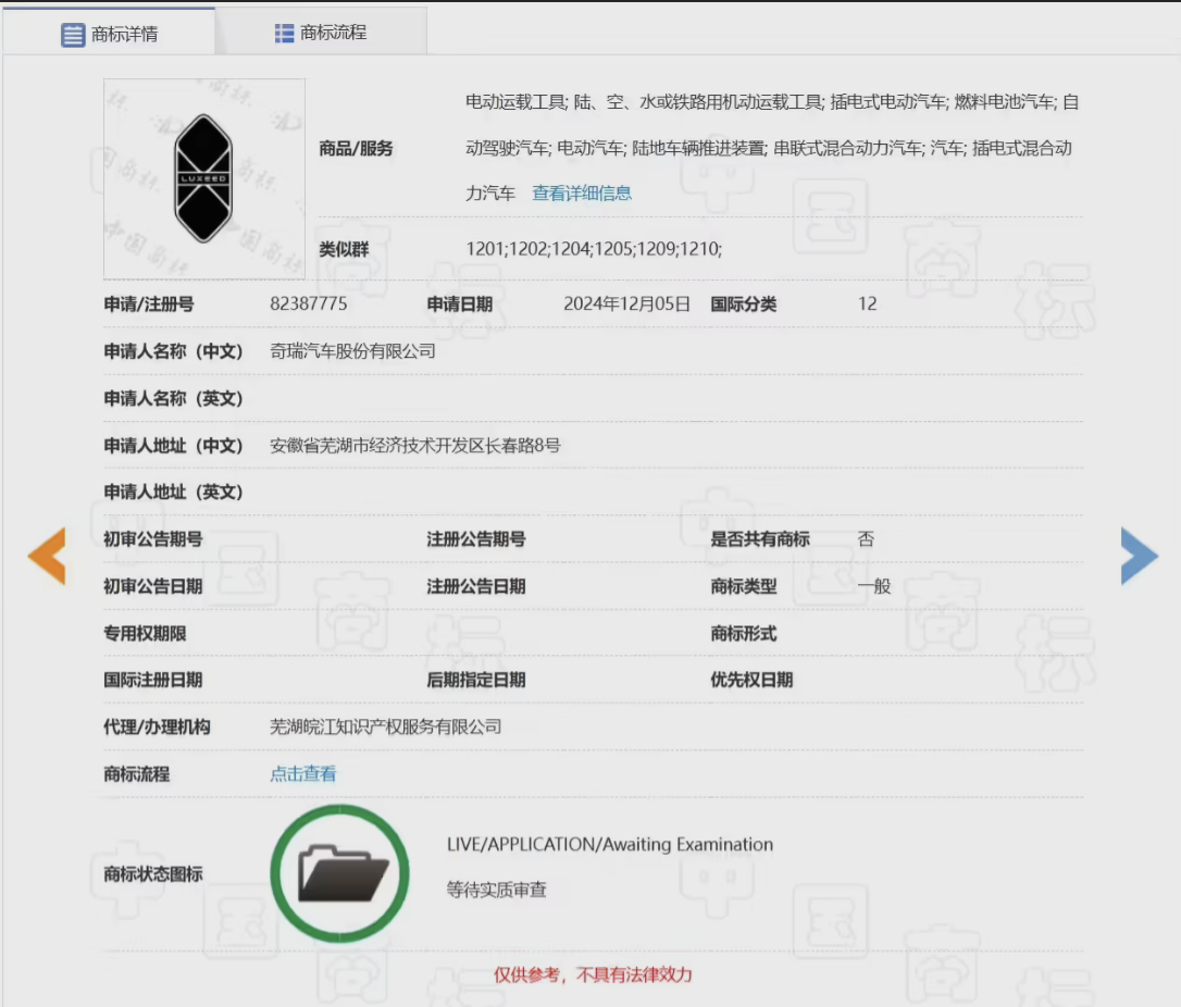 奇瑞申请智界汽车车标 车头不再是字母 - 科技与交通  (https://www.qianyan.tech/) 头条 第3张