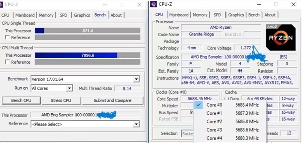 AMD Zen5首发超频，锐龙5 9600X全核5.7GHz，性能卓越，不容错过！ (https://www.qianyan.tech/) IC硬件 第2张